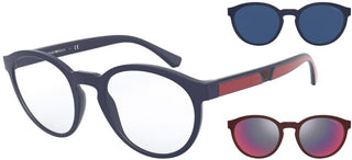 Emporio Armani EA 4152 men Blue Round Eyeglasses
