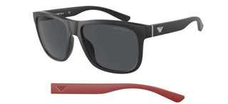 Emporio Armani EA 4182U men Black Squared Sunglasses