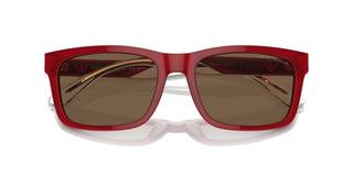 Emporio Armani Ea 4224 Men Red Squared Sunglasses