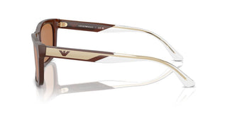 Emporio Armani Ea 4224 Men Brown Rectangle Sunglasses
