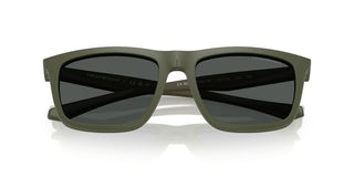 Emporio Armani Ea 4235 With Clip On Men Green Squared Sunglasses