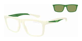 Emporio Armani EA 4235 WITH CLIP ON men White Squared Sunglasses