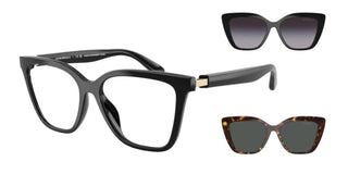 Emporio Armani Ea 4254u With Clip On Women Black Cat Eye Sunglasses