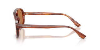 Emporio Armani EA 4263U men Brown Pilot Sunglasses