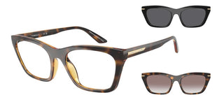 Emporio Armani Ea 4274bu Women Havana Squared Sunglasses