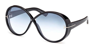 Tom Ford EDIE-02 FT 1116 unisex Black Round Sunglasses