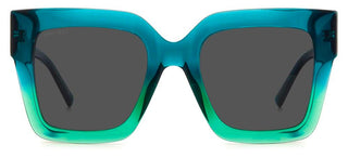 Jimmy Choo EDNA/S women Green Geometric Sunglasses