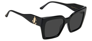 Jimmy Choo ELENI/G/S women Black Squared Sunglasses