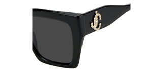Jimmy Choo ELENI/G/S women Black Squared Sunglasses