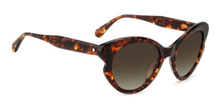 Kate Spade ELINA/G/S women Havana Squared Sunglasses