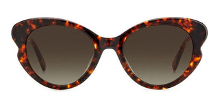 Kate Spade ELINA/G/S women Havana Squared Sunglasses