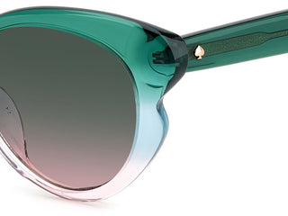 Kate Spade ELINA/G/S women Green Squared Sunglasses