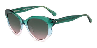 Kate Spade ELINA/G/S women Green Squared Sunglasses