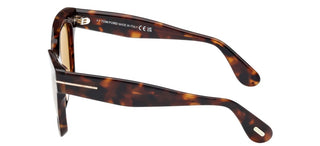 Tom Ford ELVIRA FT1217 women Havana Butterfly Sunglasses