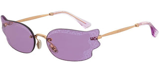 Jimmy Choo Ember/s Women Rose Gold Butterfly Sunglasses