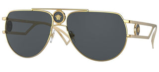 Versace ENAMEL MEDUSA VE 2225 men Gold Pilot Sunglasses