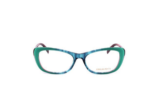 Emilio Pucci Ep5158 Women Blue Geometric Eyeglasses