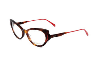 Emilio Pucci Ep5166 Unisex Havana Cat Eye Eyeglasses