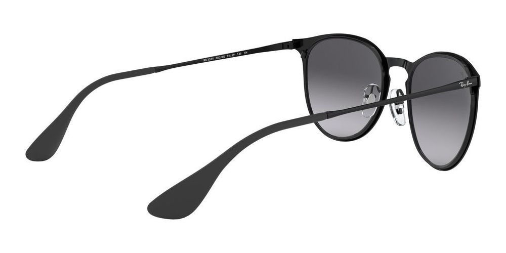 Ray Ban Erika-Metal  RB 3539 style. Black Ray-Ban RB3539 Erika Metal M (54 - 19) with Grey lenses and  main image 4