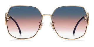 Etro ETRO 0071/F/S women Gold Oversize Sunglasses