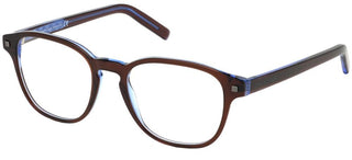 Ermenegildo Zegna EZ5169 unisex Brown Geometric Eyeglasses