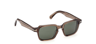 Tom Ford EZRA-02 FT 1359 unisex Brown Geometric Sunglasses