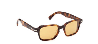 Tom Ford EZRA-02 FT 1359 unisex Havana Geometric Sunglasses