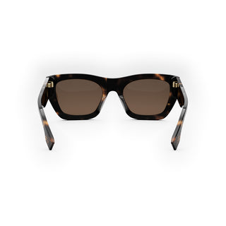 FENDI FE40100I women Havana Rectangle Sunglasses