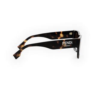 FENDI FE40100I women Havana Rectangle Sunglasses