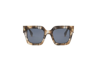 FENDI FE40101I women Havana Squared Sunglasses
