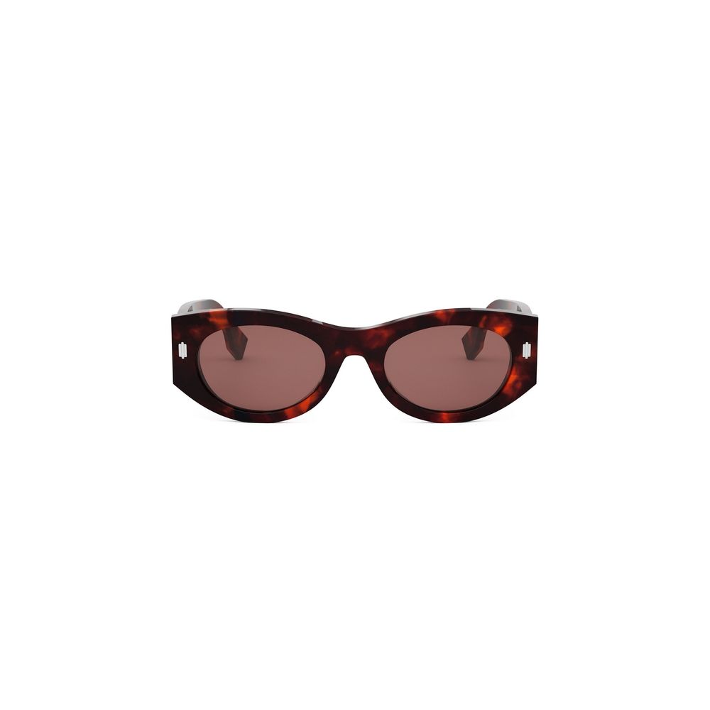 FENDI FE40125I women Havana Oval Sunglasses – Otticanet USA