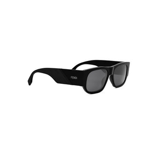 FENDI Fendi Diagonal FE40156I men Black Rectangle Sunglasses