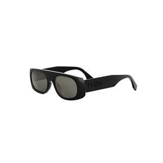 FENDI Fendi Signature FE40169I men Black Rectangle Sunglasses