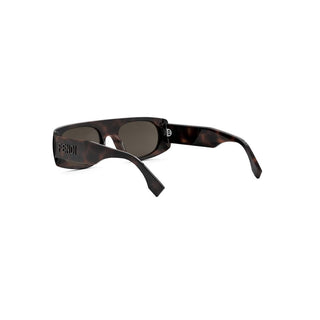 FENDI Fendi Signature FE40169I men Havana Rectangle Sunglasses