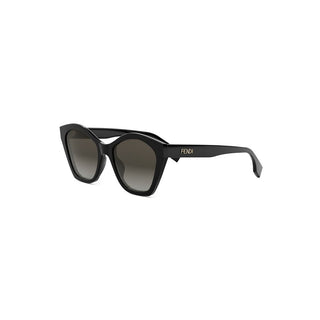 FENDI Lettering FE40175I women Black Geometric Sunglasses