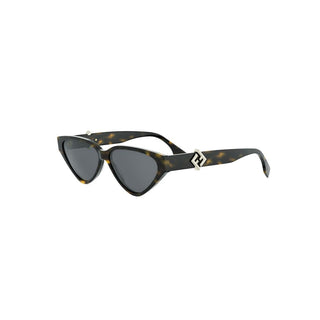 FENDI FF Diamonds FE40184I women Havana Cat Eye Sunglasses
