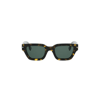 FENDI Fendi Selleria FE40191I women Havana Squared Sunglasses