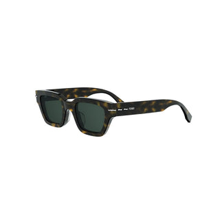 FENDI Fendi Selleria FE40191I women Havana Squared Sunglasses