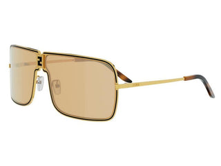 FENDI FENDINESS FE40195U unisex Gold Shield Sunglasses