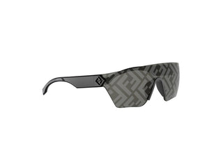 Fendi Ff Squared Fe40197u Men Black Shield Sunglasses