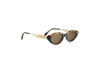 FENDI Fendigraphy FE40202I women Havana Cat Eye Sunglasses