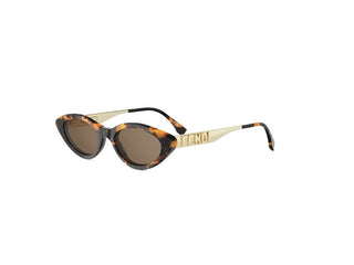 FENDI Fendigraphy FE40202I women Havana Cat Eye Sunglasses