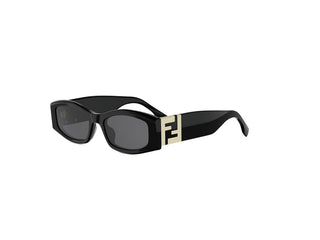 FENDI Forever Fendi FE40204I women Black Oval Sunglasses