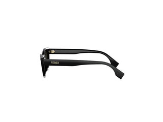 FENDI Lettering FE40209I women Black Cat Eye Sunglasses