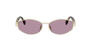 FENDI Baguette FE40216U women Gold Geometric Sunglasses