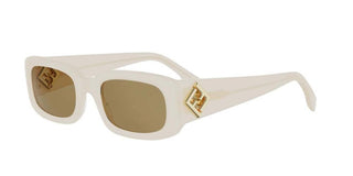 FENDI FF Diamonds FE40222I women White Rectangle Sunglasses