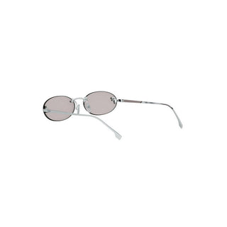 FENDI Fendi First Crystal FE4075US women Silver Oval Sunglasses