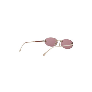 FENDI Fendi First Crystal FE4075US women Silver Oval Sunglasses