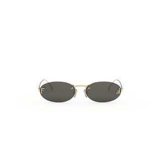 FENDI FE4075US women Gold Oval Sunglasses