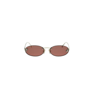 FENDI Fendi First Crystal FE4075US women Gold Oval Sunglasses